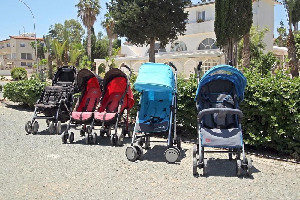 A selection of our strollers and prams